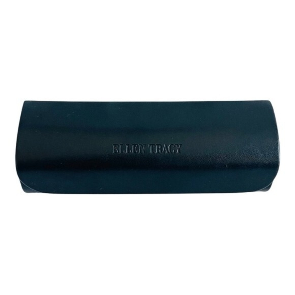 ELLEN TRACY Hard Shell Sunglasses Case Black 6" Hinged Eyeglass Box VG - Picture 3 of 4